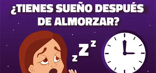 ¿Tienes sueño después de almorzar?