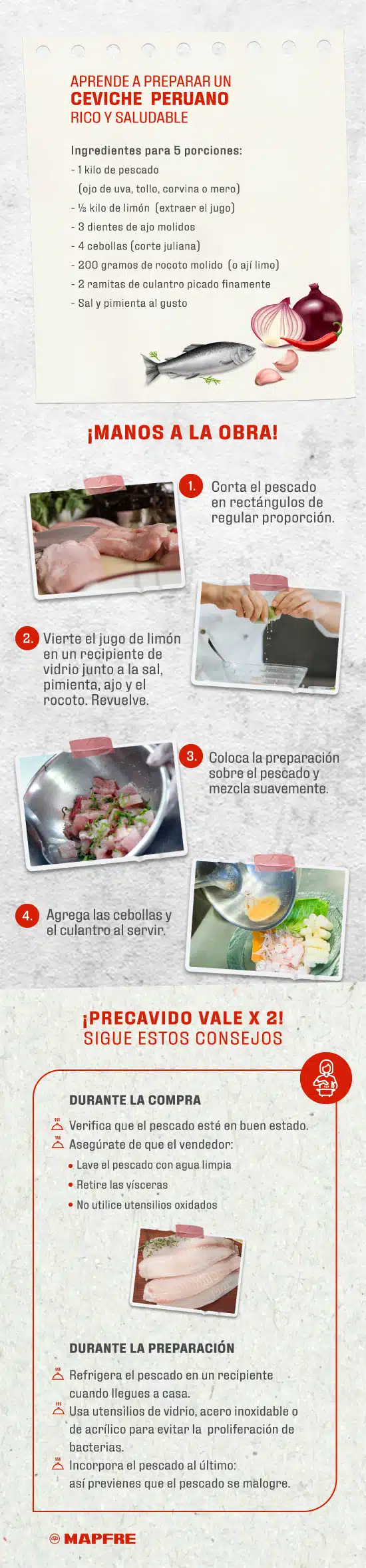 ceviche peruano saludable