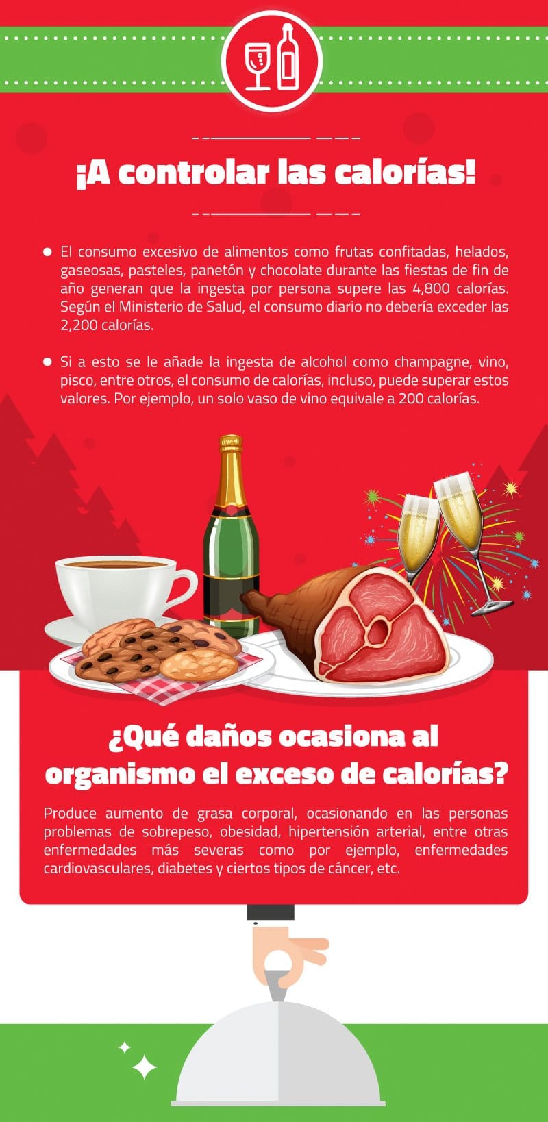 excesos de calorías en navidad