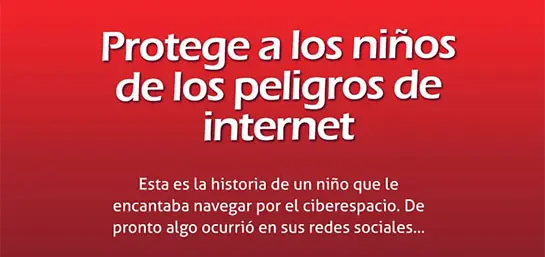 Protege a los niños de los peligros de internet